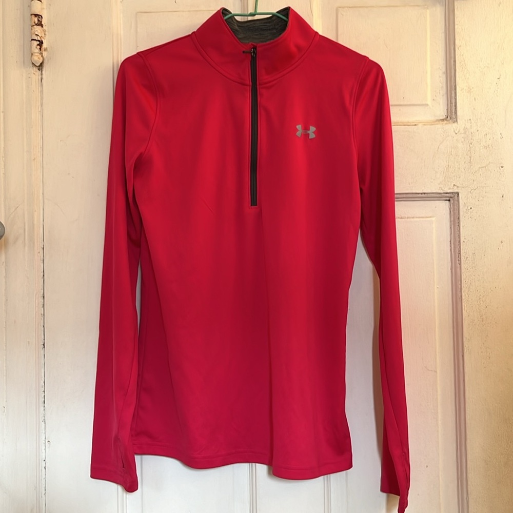 Under Armour girls Heargear 1/4 zip top in size large